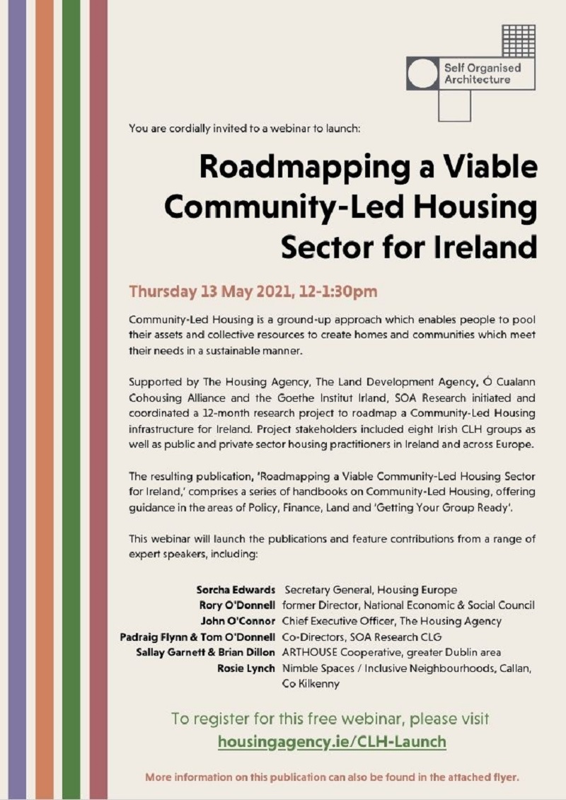 Launch of 'Roadmapping a Viable Community-Led Housing Sector in Ireland' 13 May 2021