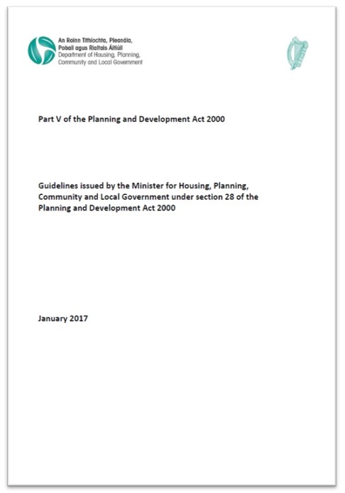 Cover page of 2017 Part V Ministerial Guidelines