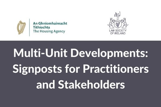 Watch: Multi-Unit Developments - Signposts for Practitioners & Stakeholders