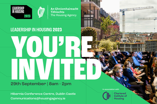 Leadership in Housing Conference takes place on September 29th 