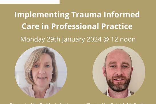 Webinar: Implementing Trauma Informed Care in Professional Practice 