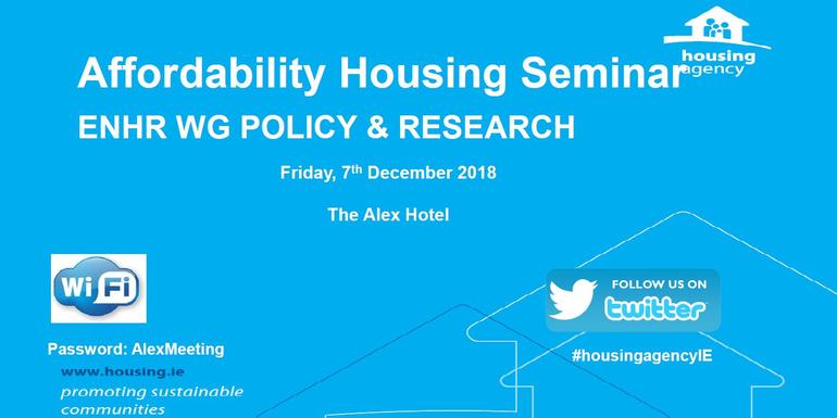 The Housing Agency hosted European experts at the ‘Affordable Housing Seminar’ 