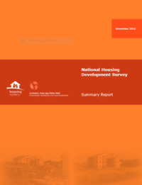 Unfinished Housing Developments: 2012 National Housing Survey