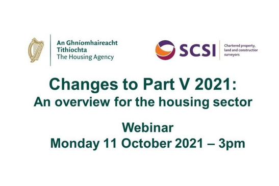 Webinar: Changes to Part V 2021: An overview for the housing sector