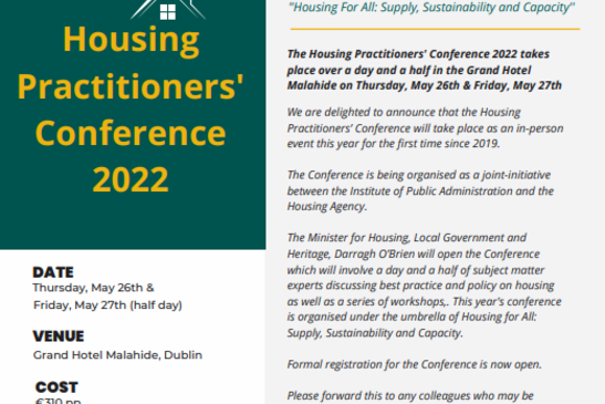 Housing Practitioners' Conference 2022