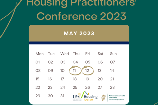 Annual Housing Practitioners' Conference to be held in Limerick 11th & 12th May 