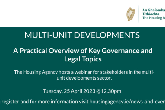 Webinar: Multi-Unit Developments – A Practical Overview of Key Governance and Legal Topics