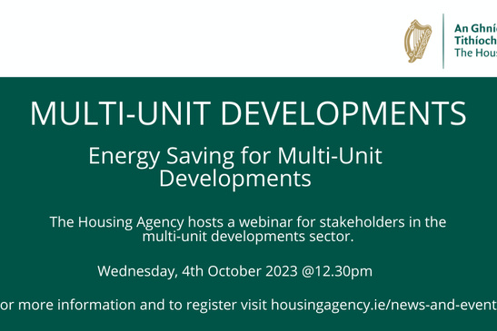 Webinar: Energy Saving for Multi-Unit Developments