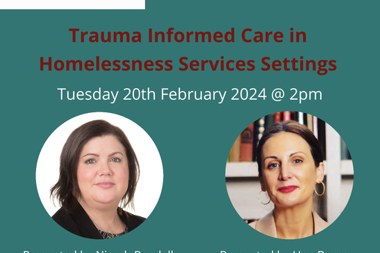 Webinar: Trauma Informed Care in Homelessness Services Settings