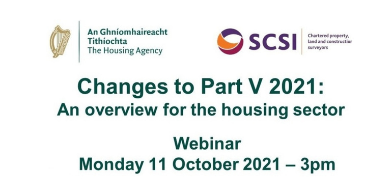 Webinar: Changes to Part V 2021: An overview for the housing sector