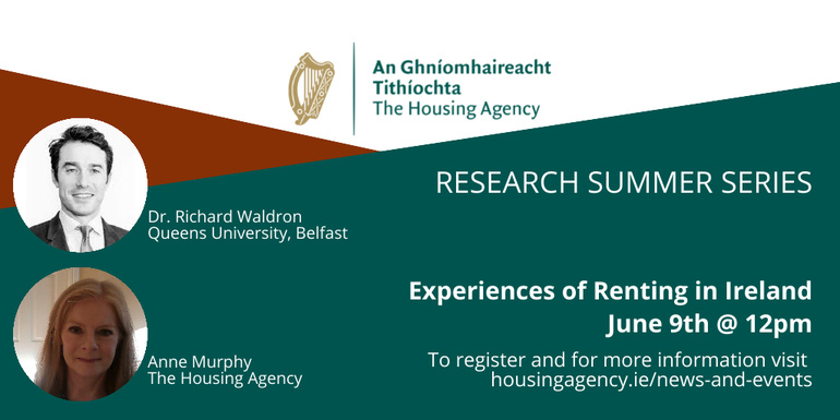 Summer Series Webinar: Experiences of Renting in Ireland