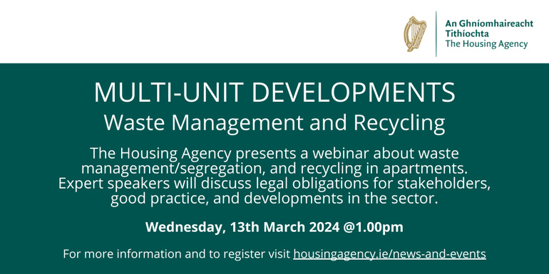 Webinar: Multi-Unit Developments - Waste Management and Recycling