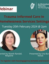 Webinar: Trauma Informed Care in Homelessness Services Settings