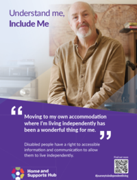 Journey to Independent Living “Understand me, include me” campaign 